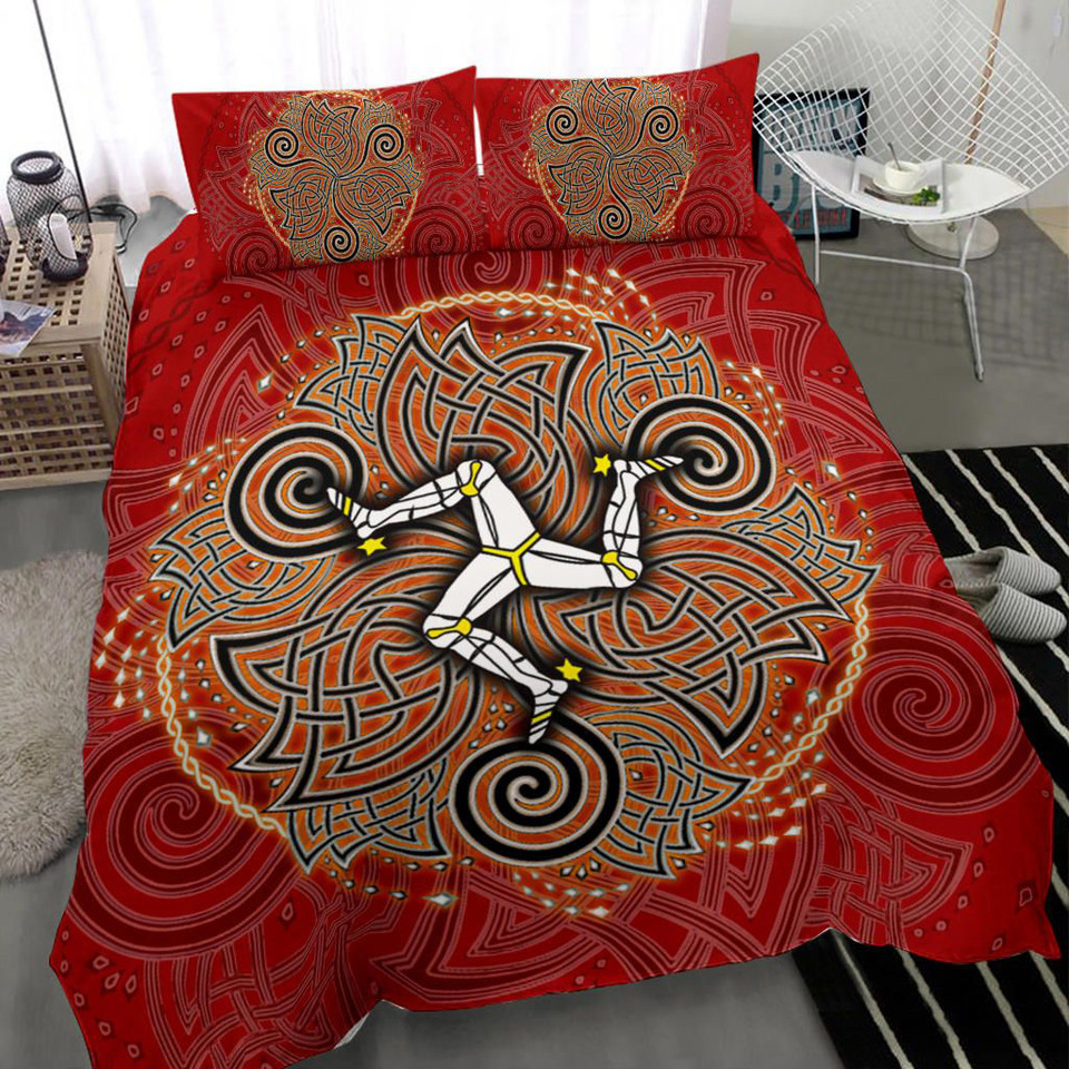 Celtic Bedding Set - Celtic Isle of Man - Triple Spiral