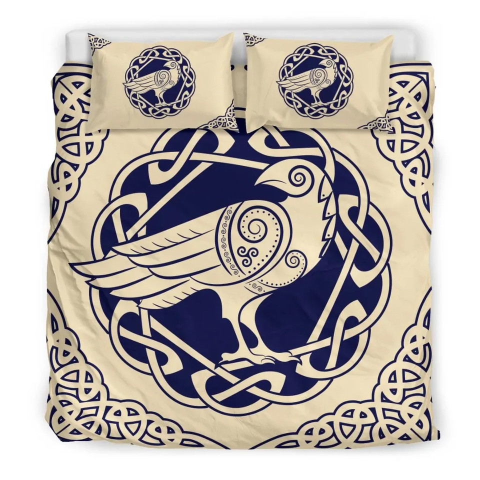 Celtic Bedding Set - Celtic Raven Artwork