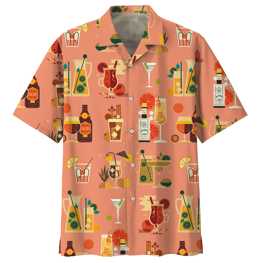 Cocktail Orange Amazing Design Unisex Hawaiian Shirt For Men And Women Dhc17062571