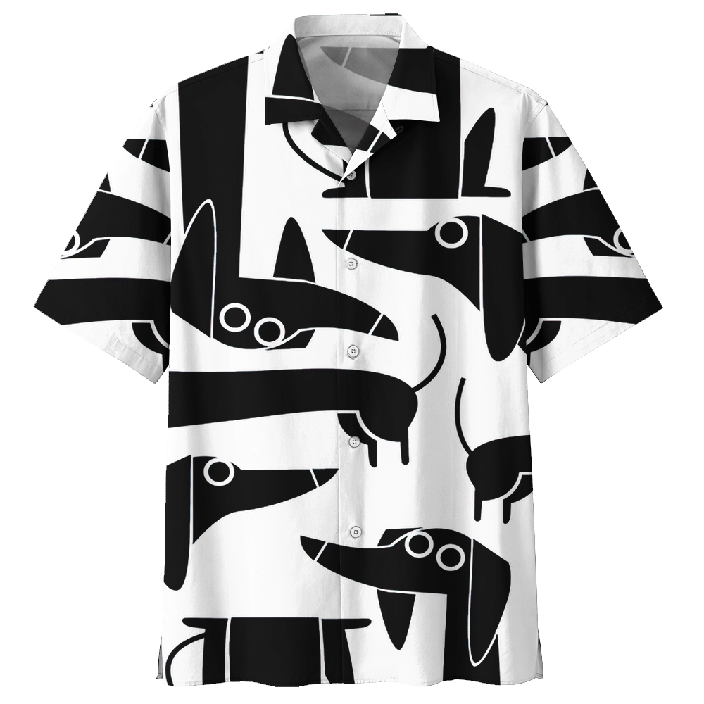 Dachshund White Awesome Design Unisex Hawaiian Shirt For Men And Women Dhc17063069
