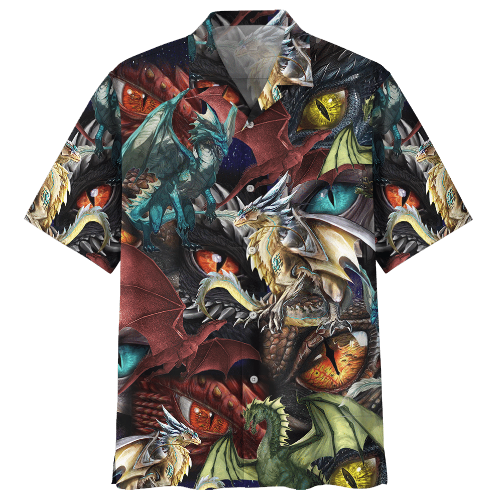 Dragon Colorful Awesome Design Unisex Hawaiian Shirt For Men And Women Dhc17062904