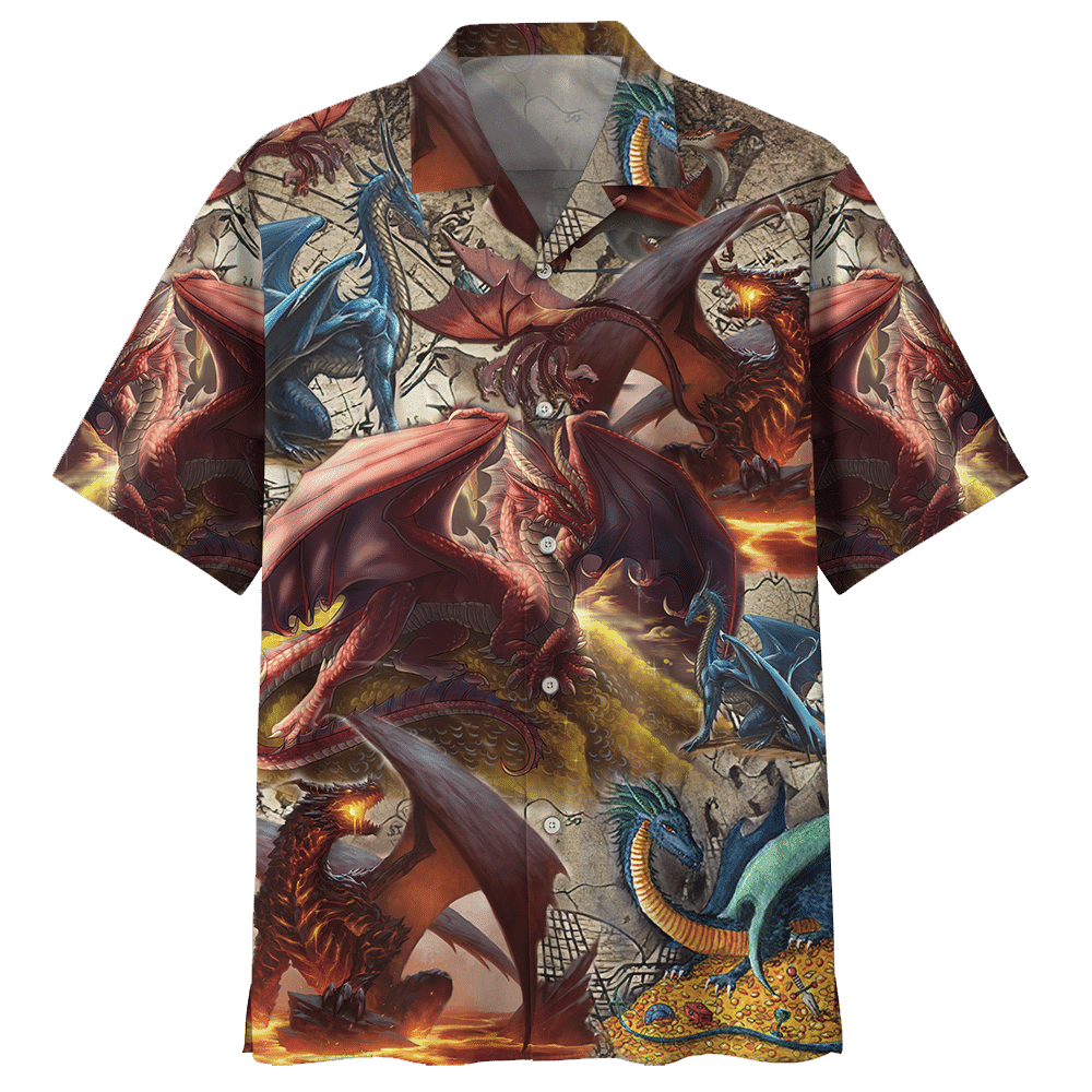 Dragon Colorful Awesome Design Unisex Hawaiian Shirt For Men And Women Dhc17062909