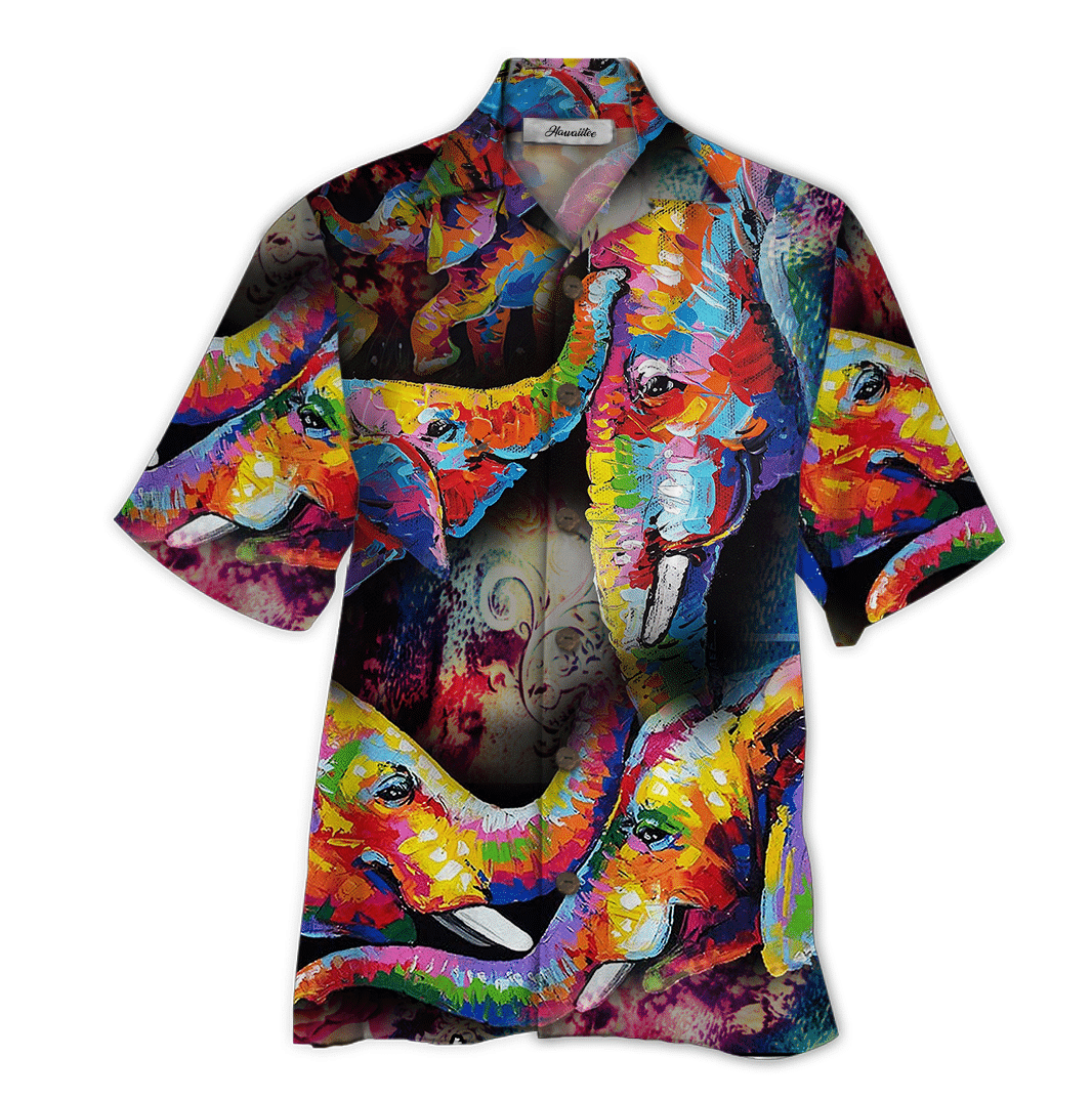 Elephant Colorful Unique Design Unisex Hawaiian Shirt For Men And Women Dhc17062213