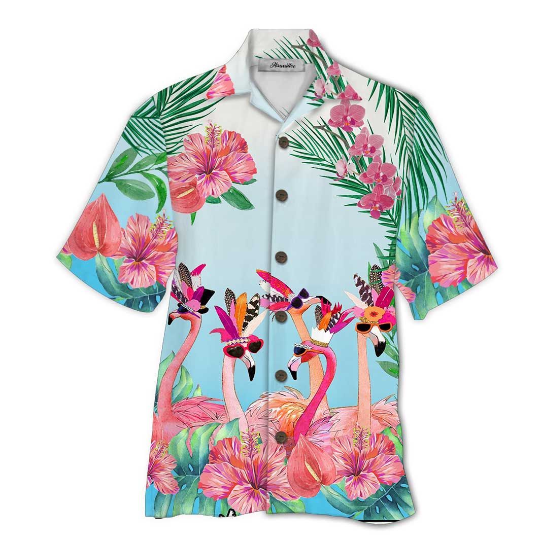 Flamingo Colorful Unique Design Unisex Hawaiian Shirt For Men And Women Dhc17062358
