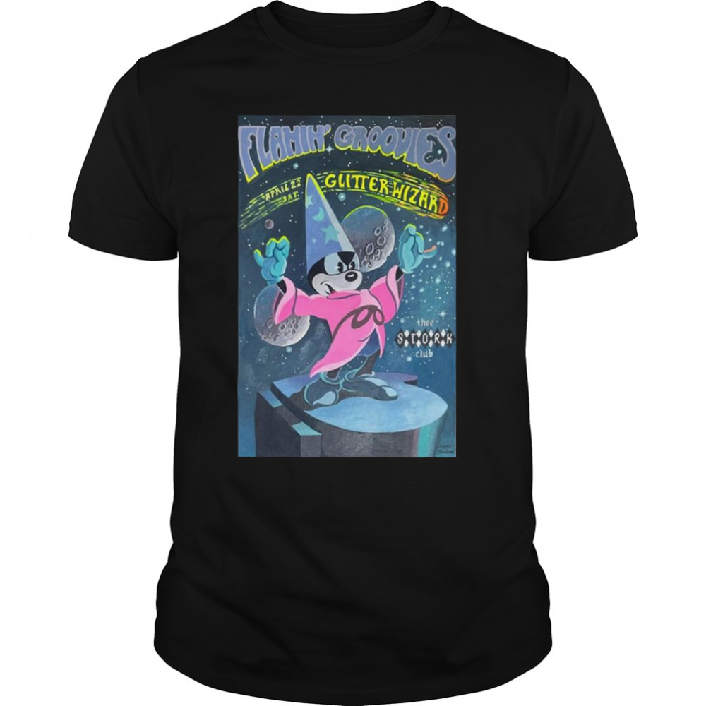 Flamin’ Groovies and Glitter Wizard April 22 2023 Thee Stork Club Oakland CA Shirt