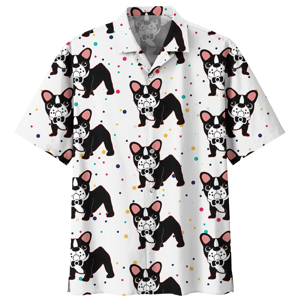 French Bulldog  White Unique Design Unisex Hawaiian Shirt For Men And Women Dhc17063085