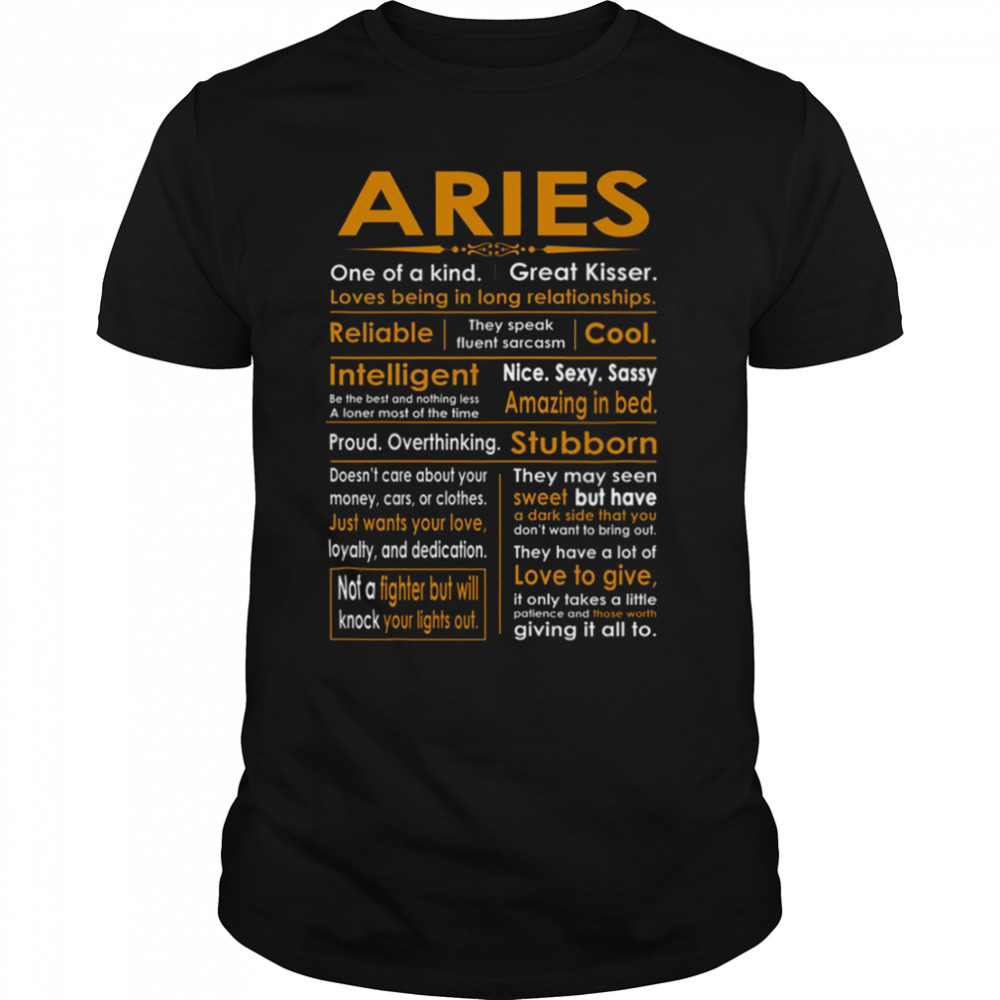 Funny Aries Zodiac Sign Shirt
