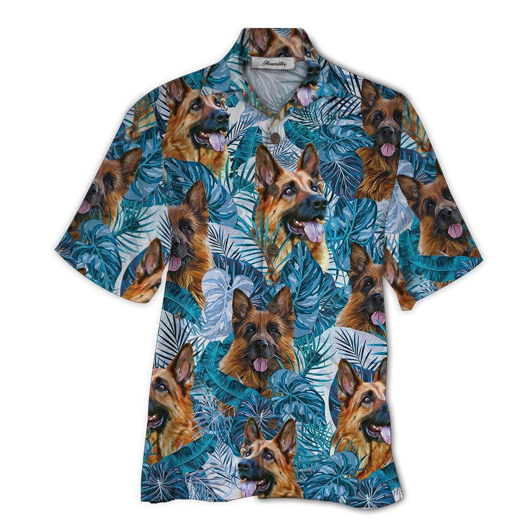 German Shepherd Blue High Quality Unisex Hawaiian Shirt For Men And Women Dhc17062161