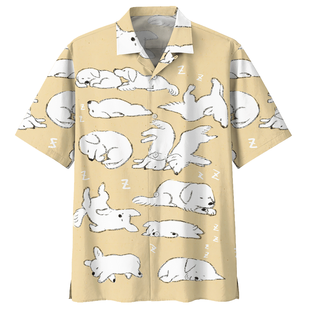 Golden Retriever  Tan Awesome Design Unisex Hawaiian Shirt For Men And Women Dhc17063159