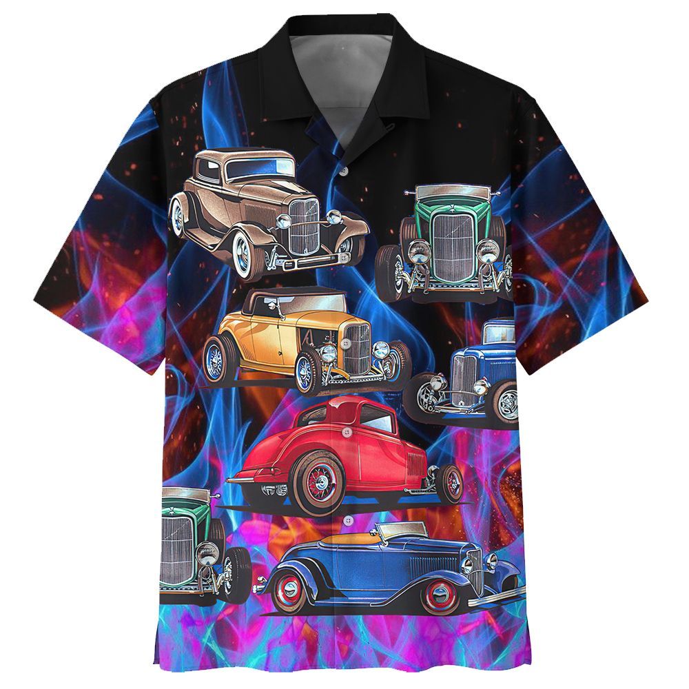 Hot Rod  Black Awesome Design Unisex Hawaiian Shirt For Men And Women Dhc17063014
