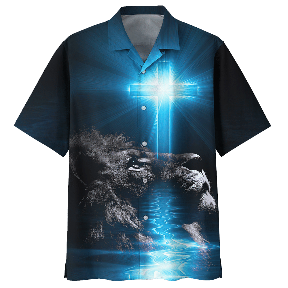 Lion Blue Unique Design Unisex Hawaiian Shirt For Men And Women Dhc17062930