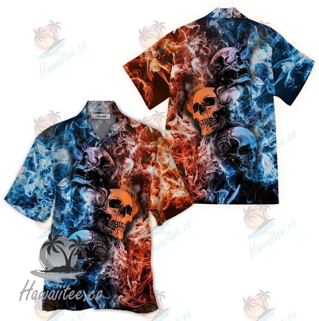 Skull Colorful Amazing Design Unisex Hawaiian Shirt For Men And Women Dhc17062245