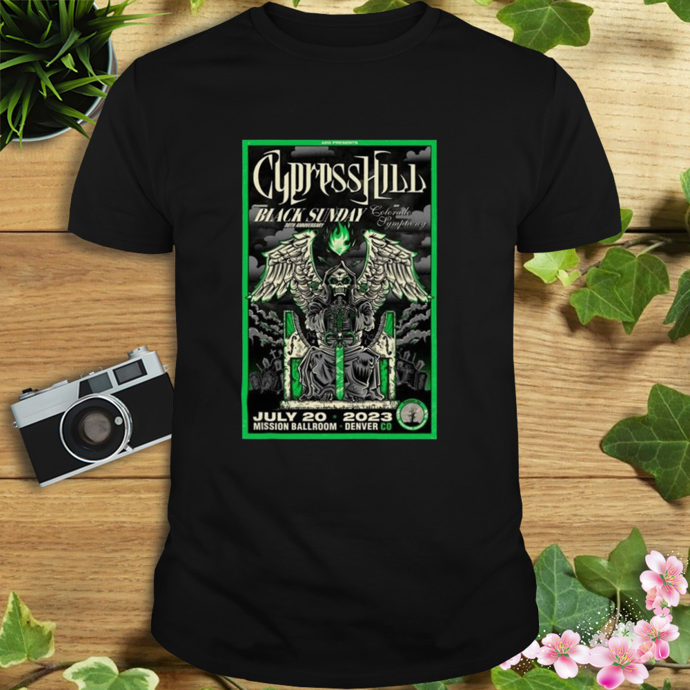 Cypress Hill Black Sunday 30TH Anniversary Ballroom Denver CO 2023 Shirt
