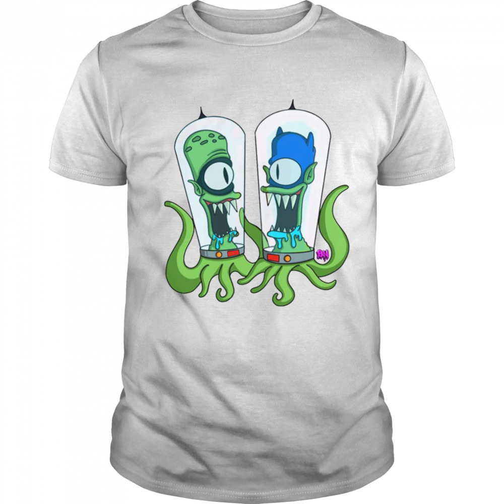 Kang Man And Kodos Sidekick Simpson The Futurama shirt