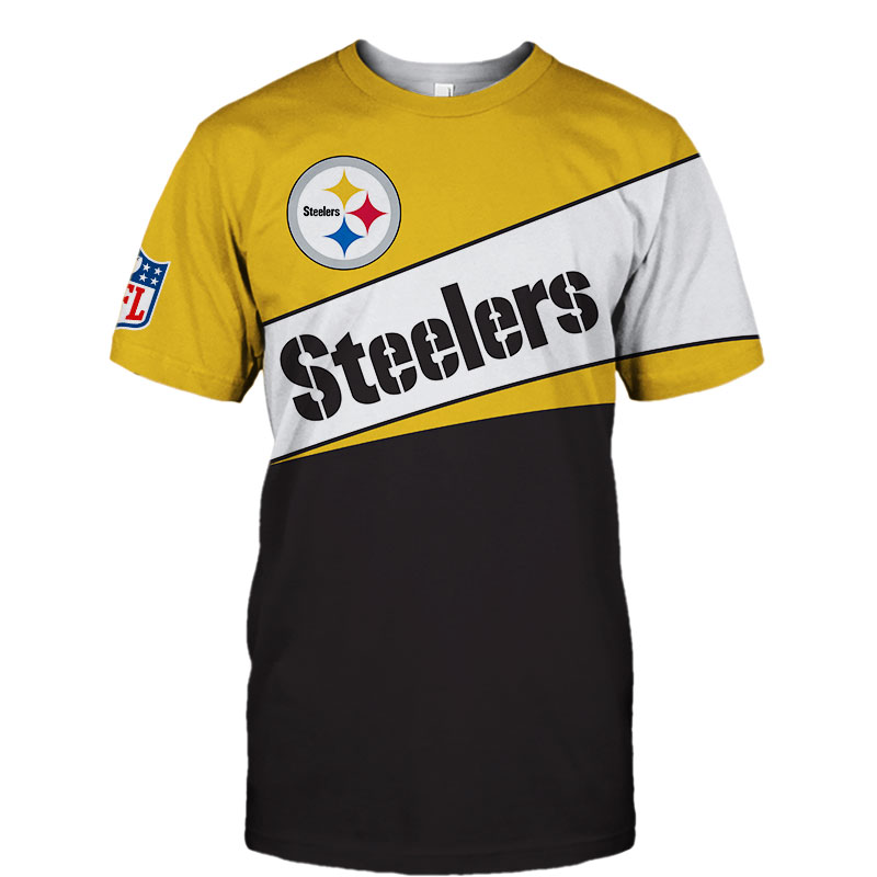 NFL T Shirt 3D Custom Pittsburgh Steelers T Shirts Cheap, 48% OFF