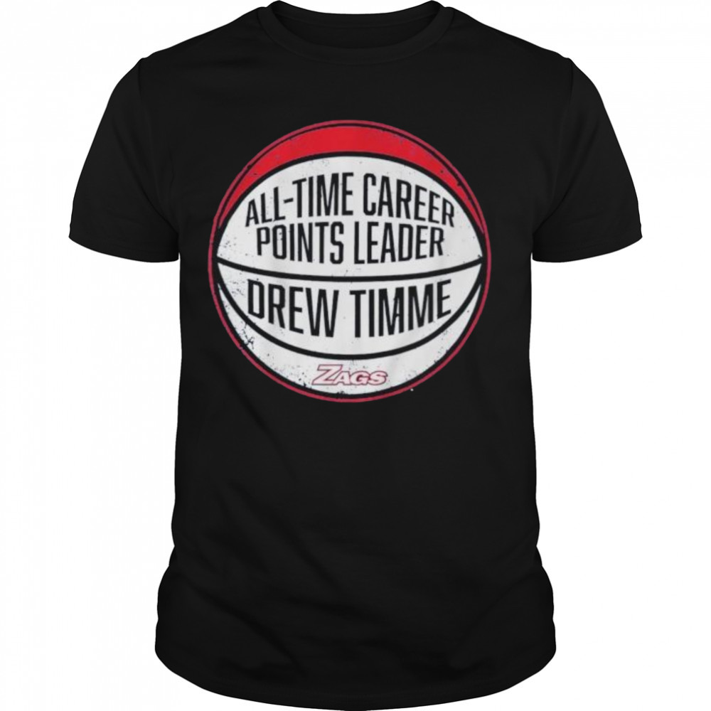 gonzaga Bulldogs Drew Timme alltime career points leader shirt