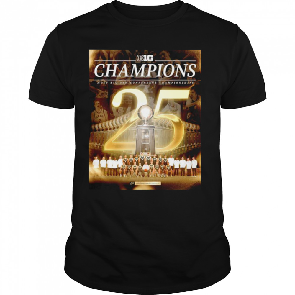 2023 Big Champions most Big ten conference Championships Purdue Basketball shirt
