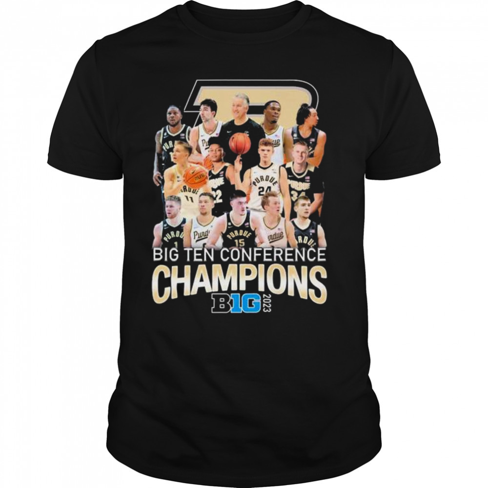 2023 Big Ten Conference Champions Purdue Boilermakers team men’s basketball shirt
