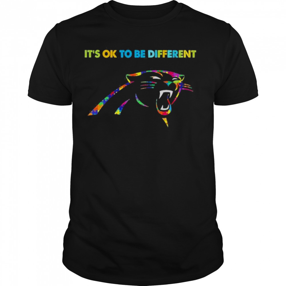 2023 Carolina Panthers Autism It’s ok to be different shirt