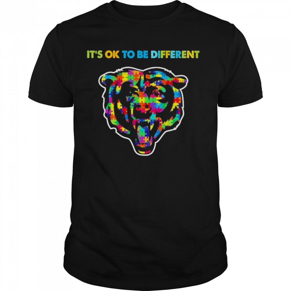 2023 Chicago Bears Autism It’s ok to be different shirt