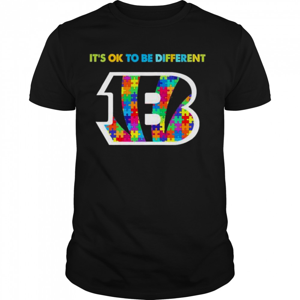 2023 Cincinnati Bengals Autism It’s ok to be different shirt