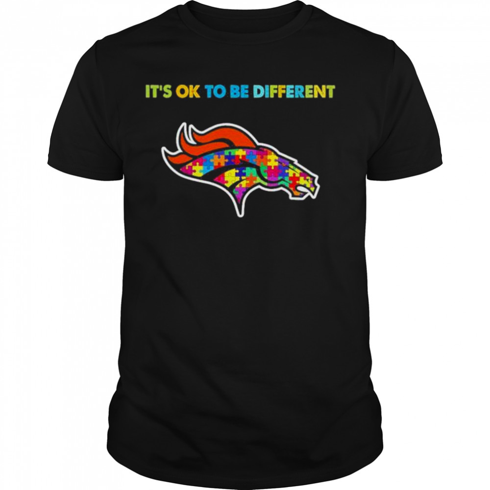 2023 Denver Broncos Autism It’s ok to be different shirt