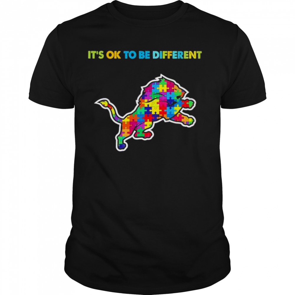 2023 Detroit Lions Autism It’s ok to be different shirt