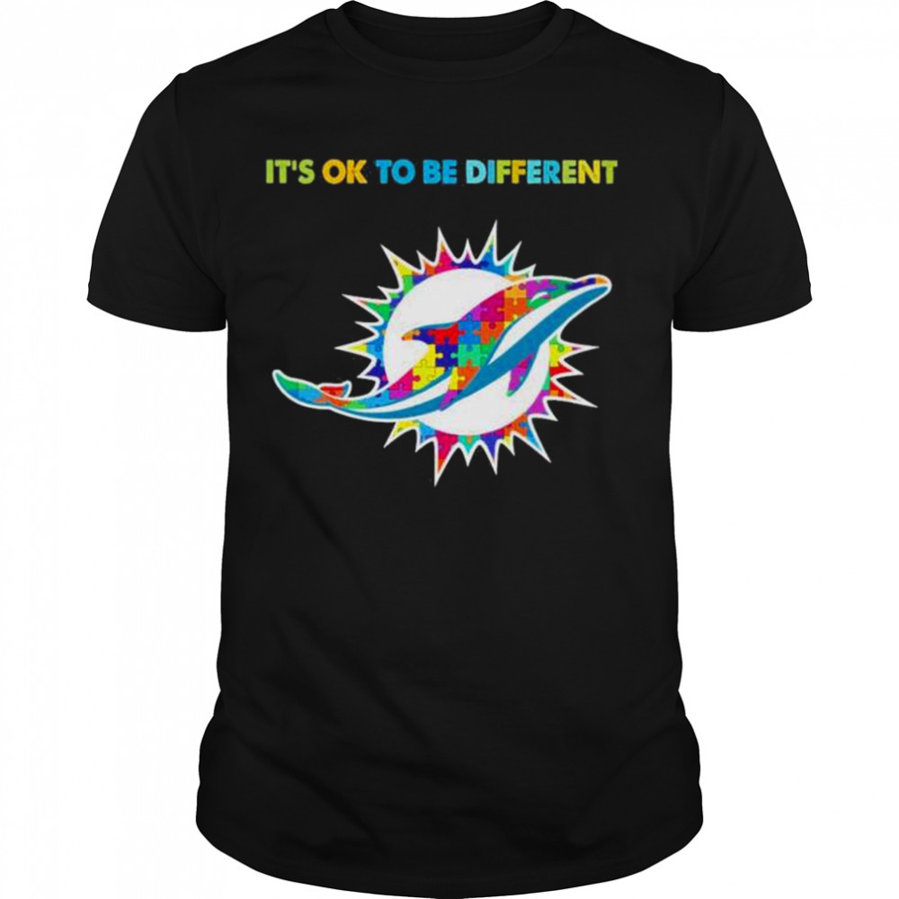 2023 Miami Dolphins Autism It’s ok to be different shirt