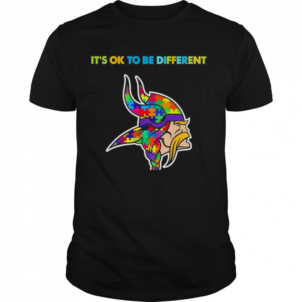 2023 Minnesota Vikings Autism It’s ok to be different shirt