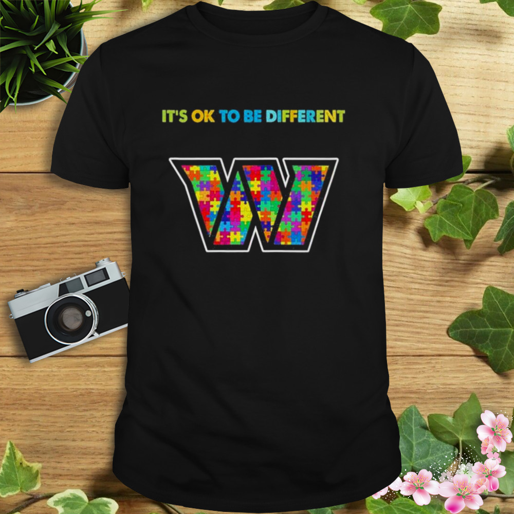 2023 Washington Commanders Autism It’s ok to be different shirt