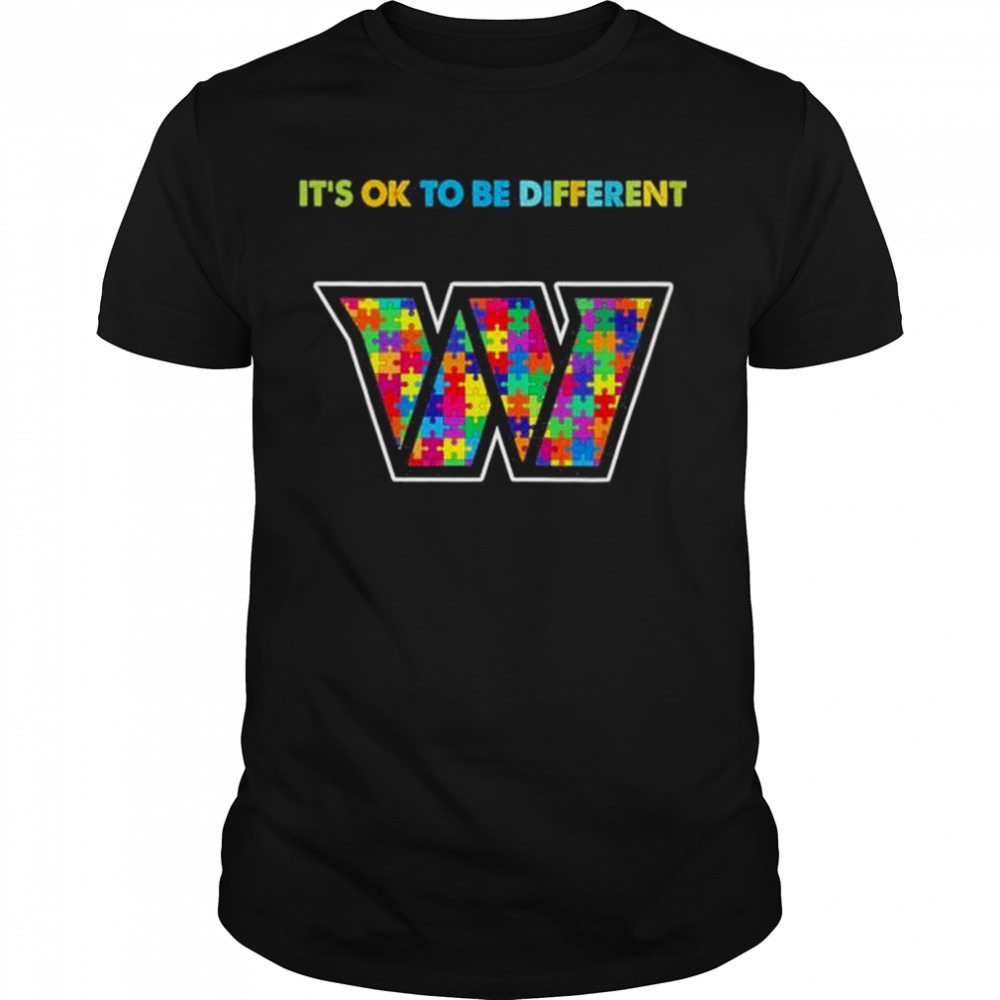 2023 Washington Commanders Autism It’s ok to be different shirt