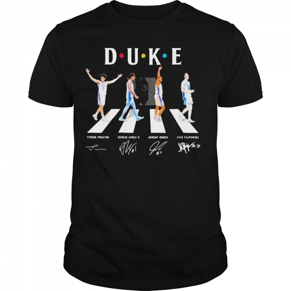 Duke Blue Devils Team Abbey Road Signatures Shirt