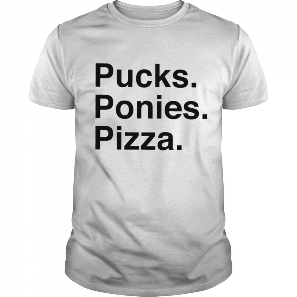 Elio imbornone pucks ponies pizza T-shirt