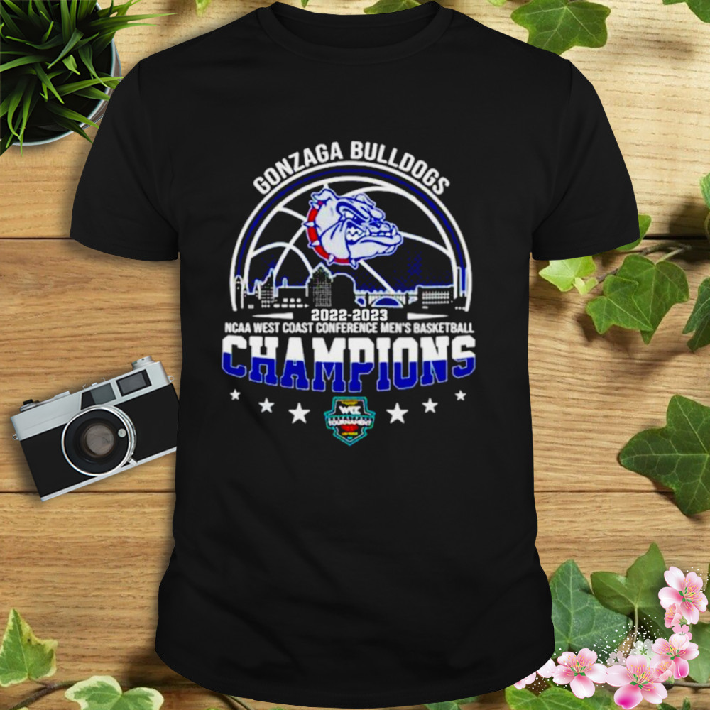 Gonzaga Bulldogs 2022 2023 NCAA west coast conference men’s basketball champions shirt