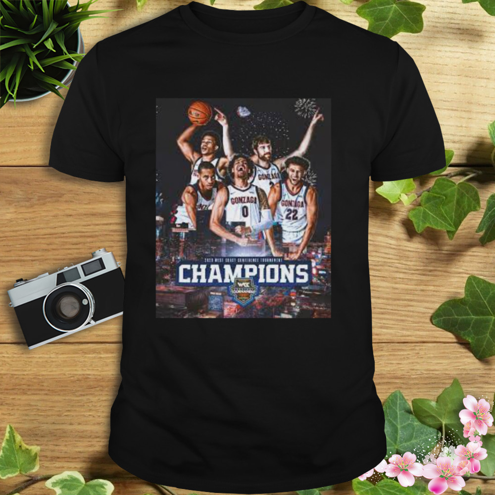 Gonzaga men’s basketball 2023 west coast conference tournament champions shirt