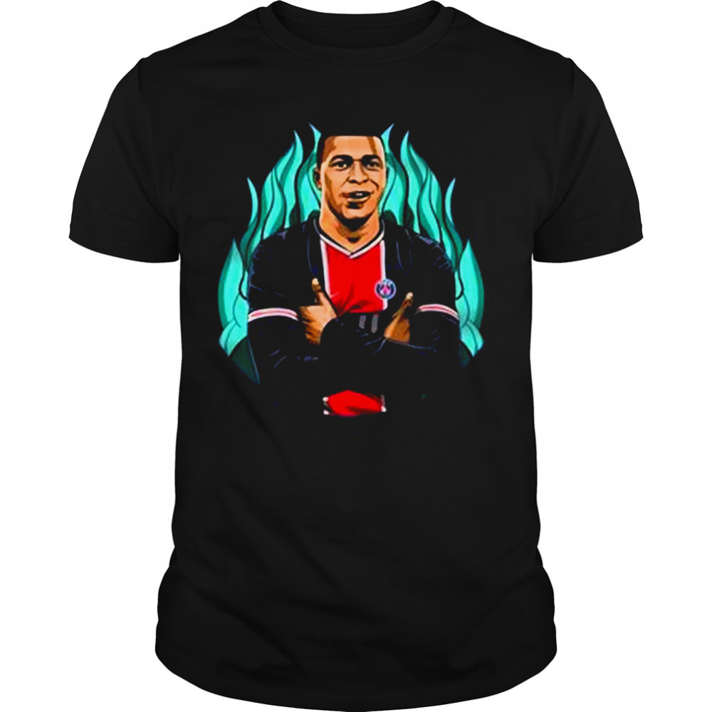 Kylian mbappe portrait shirt