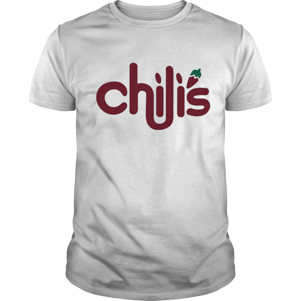 Mike golic jr wearing chilis T-shirt