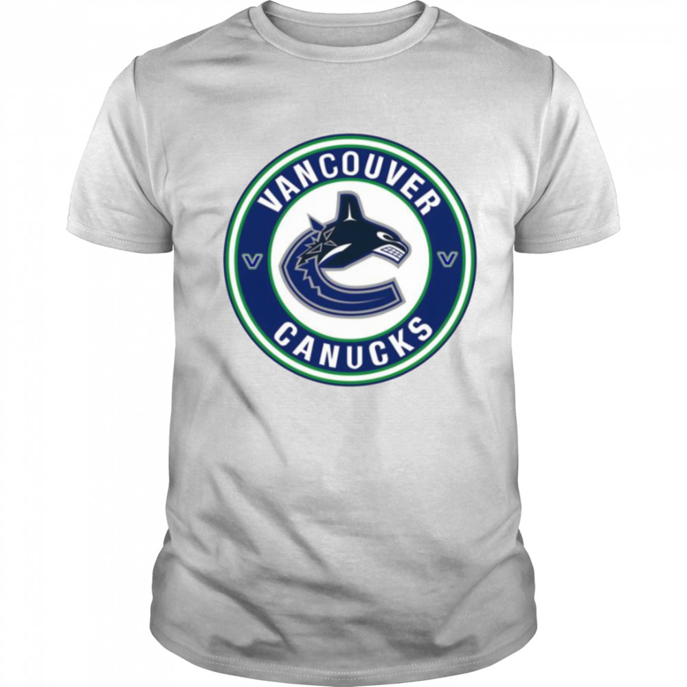 Round Blue Logo Vancouver Canucks shirt