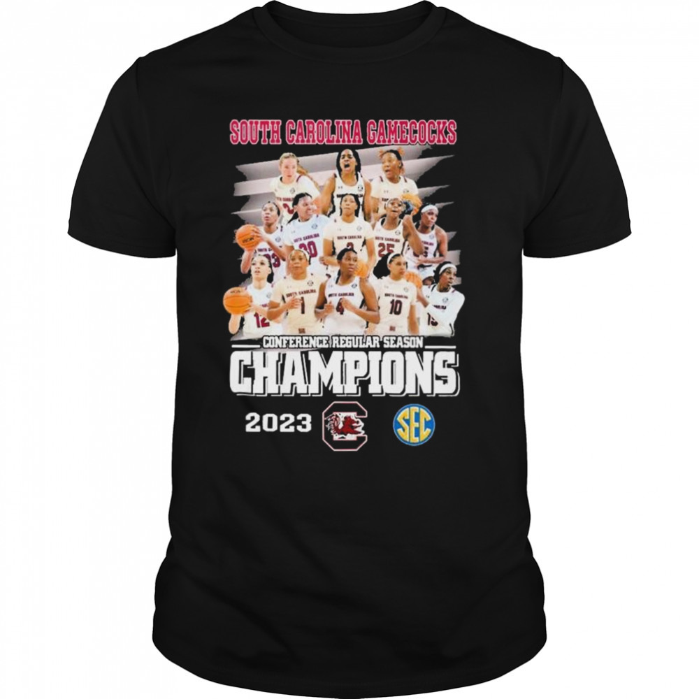 South Carolina Gamecocks Women’s Basketball Team Conference Regular Season Champions 2023 Shirt