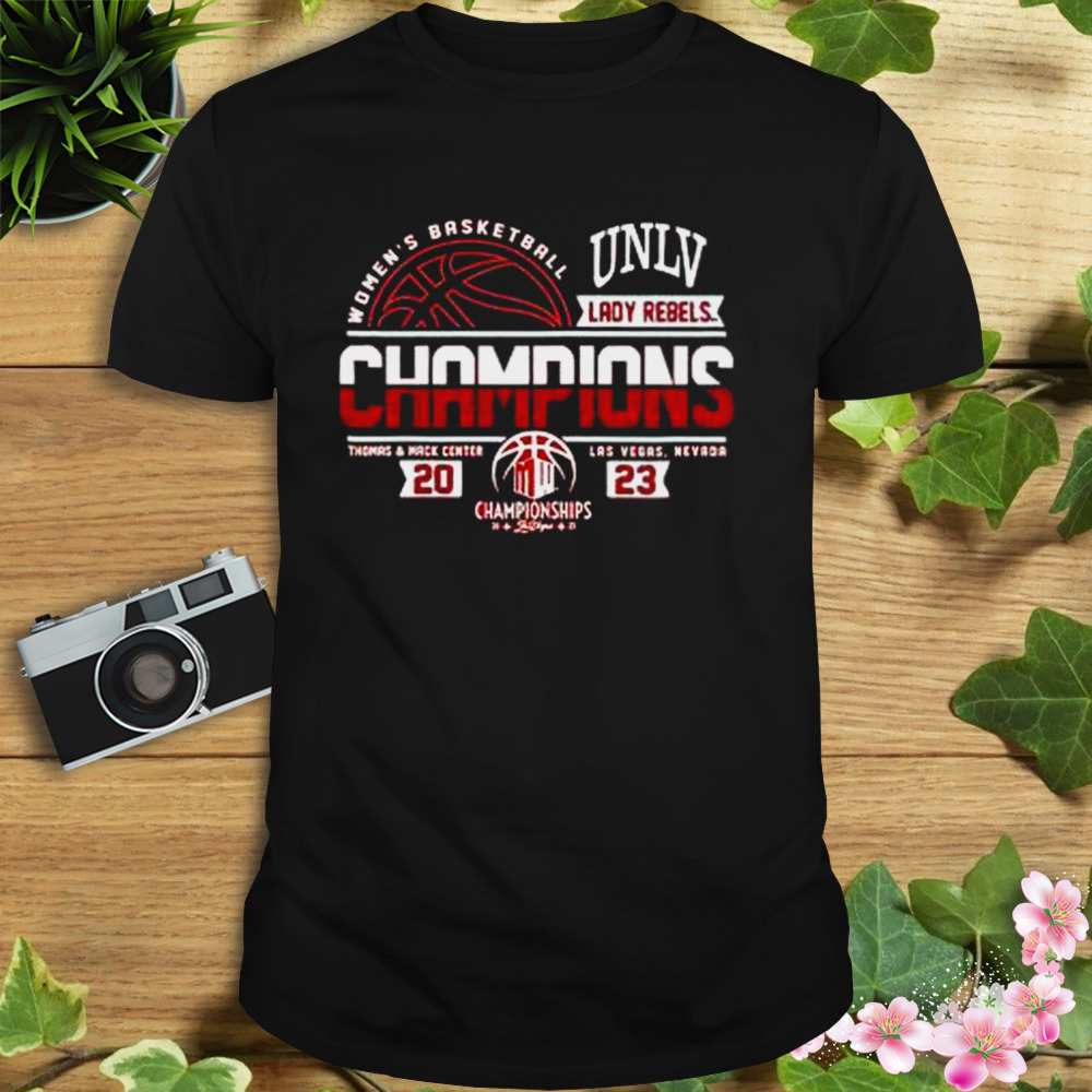 UNLV Lady Rebels 2023 Mountain West Women’s Basketball Champions Shirt