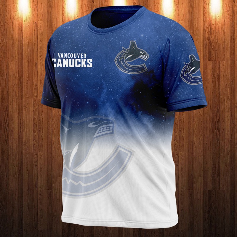 Vancouver Canucks T-shirt 3D Galaxy graphic gift for fan