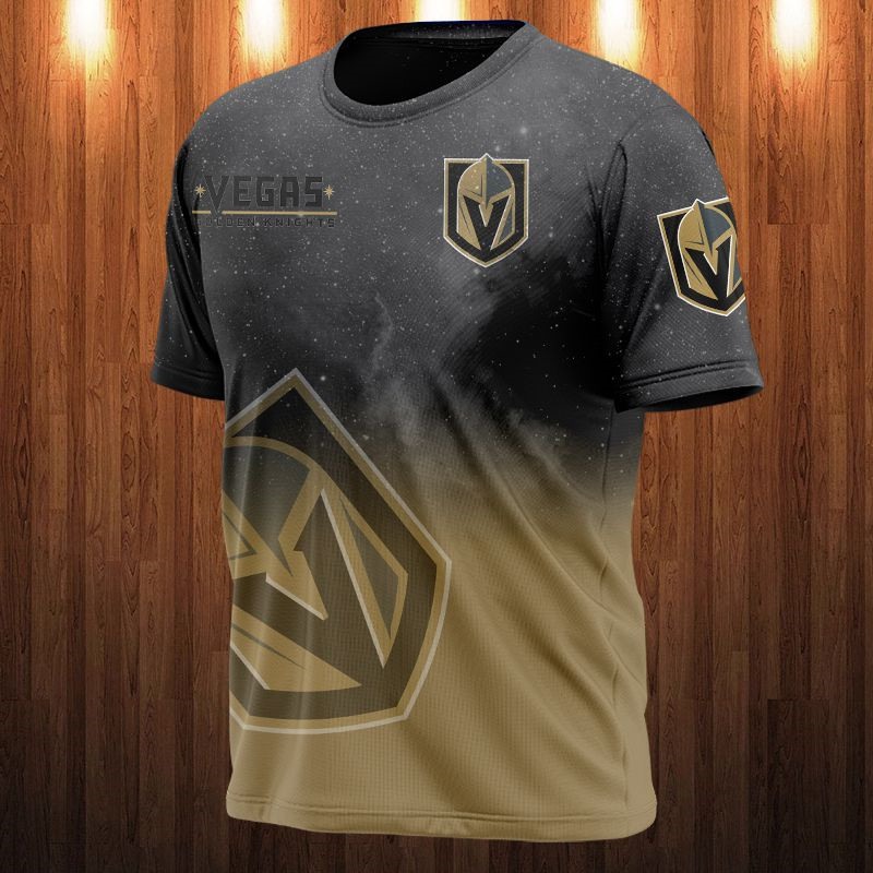 Vegas Golden Knights T-shirt 3D Galaxy graphic gift for fan