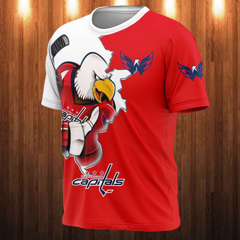 Washington Capitals T-shirt 3D cartoon graphic gift for fan
