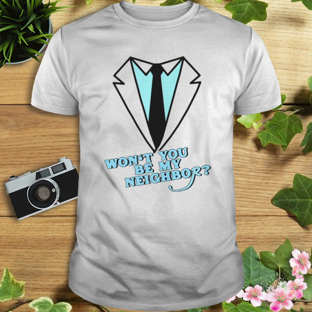 White Collar Mister Rogers’ Neighborhood shirt