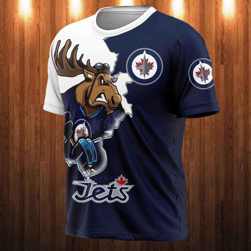 Winnipeg Jets T-shirt 3D cartoon graphic gift for fan