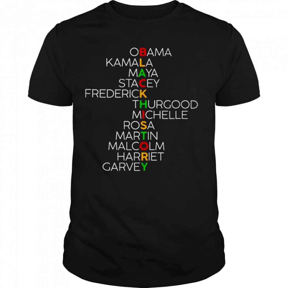 black history Obama Kamala Maya Stacey Frederick shirt