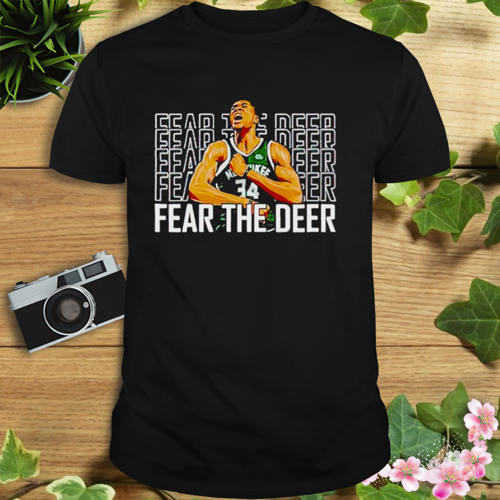giannis Antetokounmpo fear the deer shirt