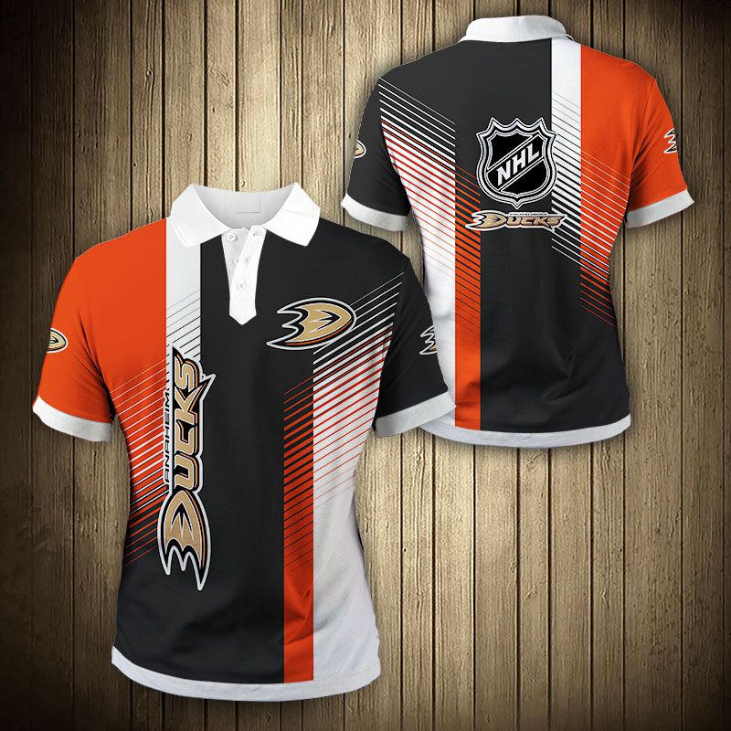 Anaheim Ducks polo shirt cool design Summer