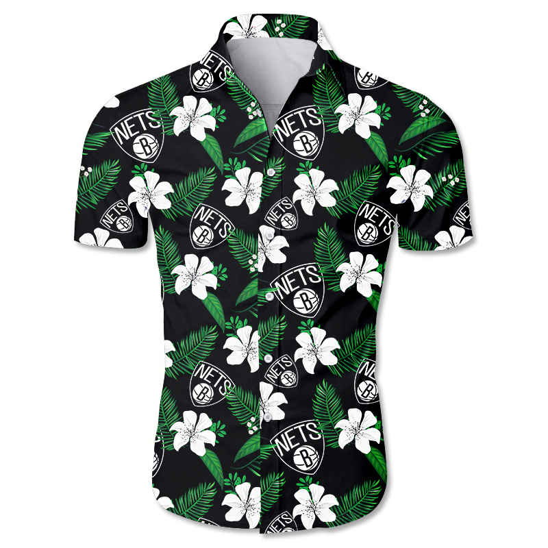 Brooklyn Nets Hawaiian shirt Tropical Flower summer