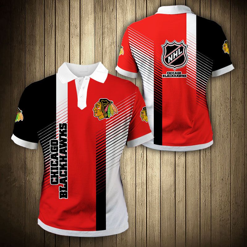 Chicago Blackhawks Polo Shirt cool design Summer
